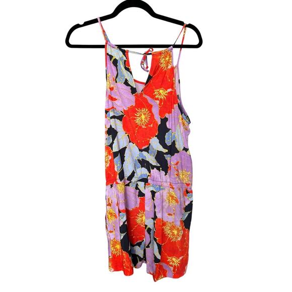 LOFT Full Bloom Romper Size Small Drawstring Waist Resort Vacation - Picture 7 of 7